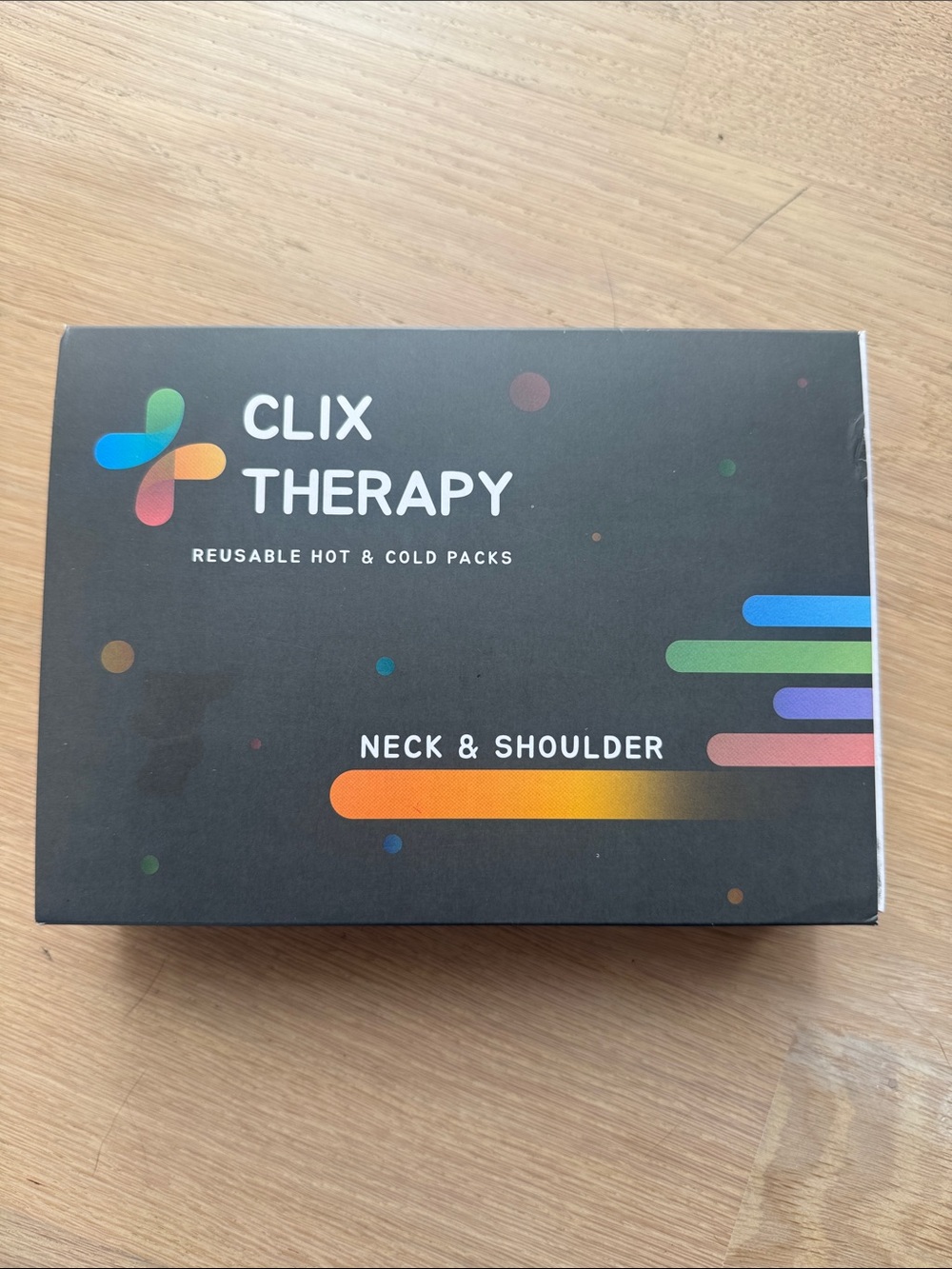 NEW Clix Therapy Reusable Hot & Cold Packs Neck & Shoulder Pain Relief NIB
